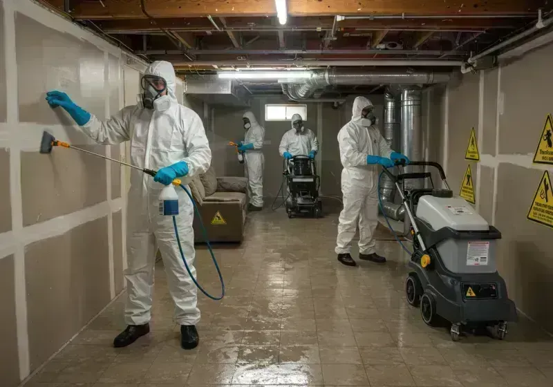 Basement Moisture Removal and Structural Drying process in Lyons, CO